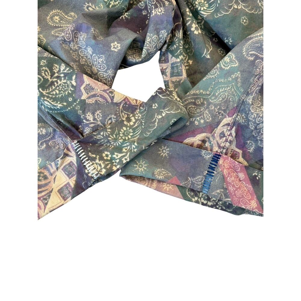 Free People Intimately Bedside Babe Bermuda Shorts Printed Cotton Paisley XS - Picture 9 of 15